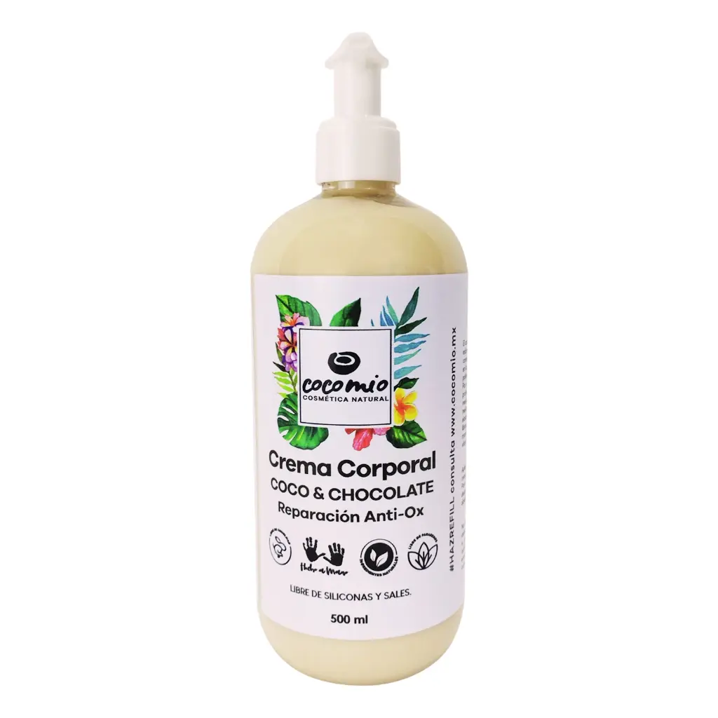 Crema corporal de coco y chocolate 500ml COCOMIO