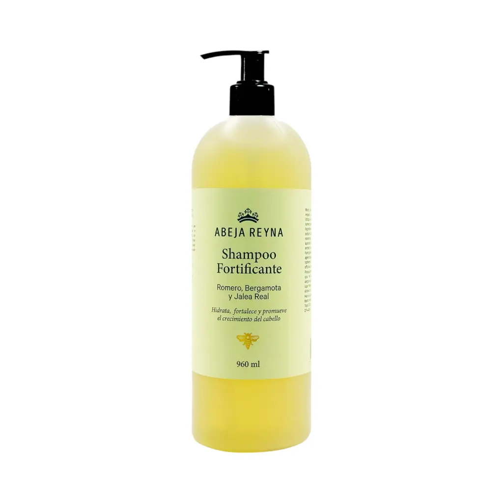 [7502281605965] Shampoo fortificante con romero, bergamota y jalea real 960ml ABEJA REYNA
