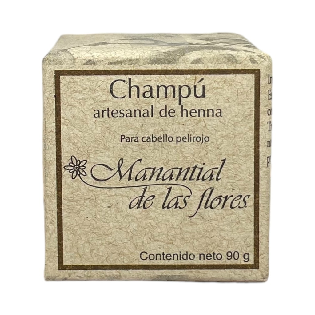 Champú en barra de henna 90gr MANANTIAL DE LAS FLORES