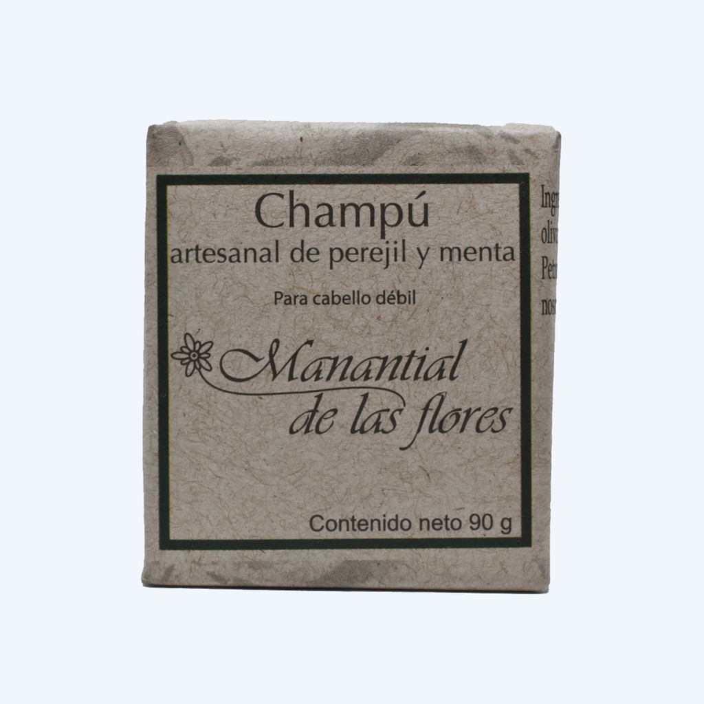 [7503020772344] Champú en barra de perejil y menta 90gr MANANTIAL DE LAS FLORES