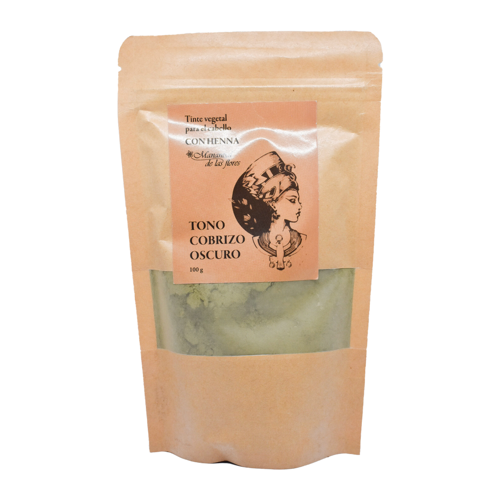 Tinte vegetal cabello de henna tono oscuro 100gr MANANTIAL DE LAS FLORES