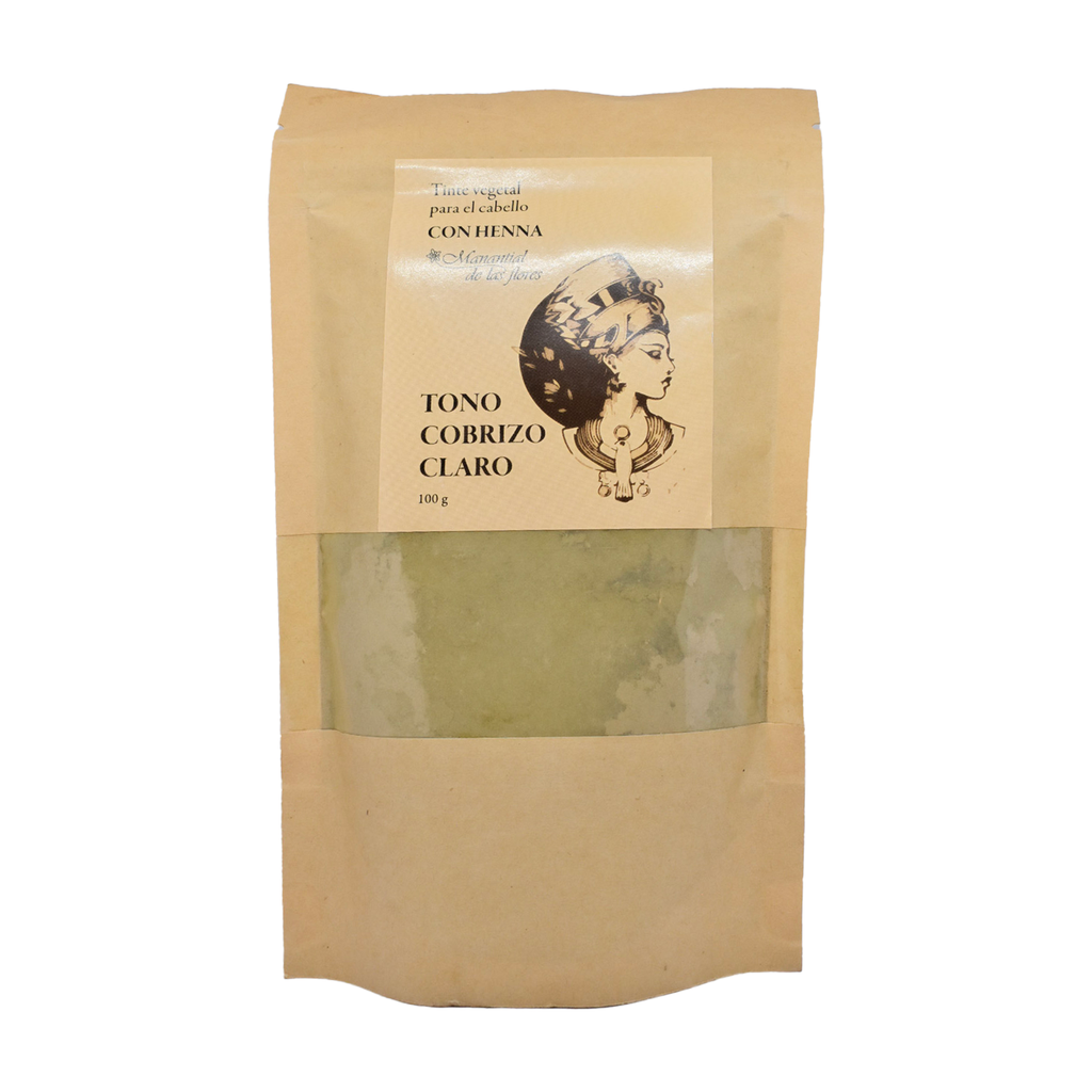 Tinte vegetal cabello de henna tono claro 100gr MANANTIAL DE LAS FLORES