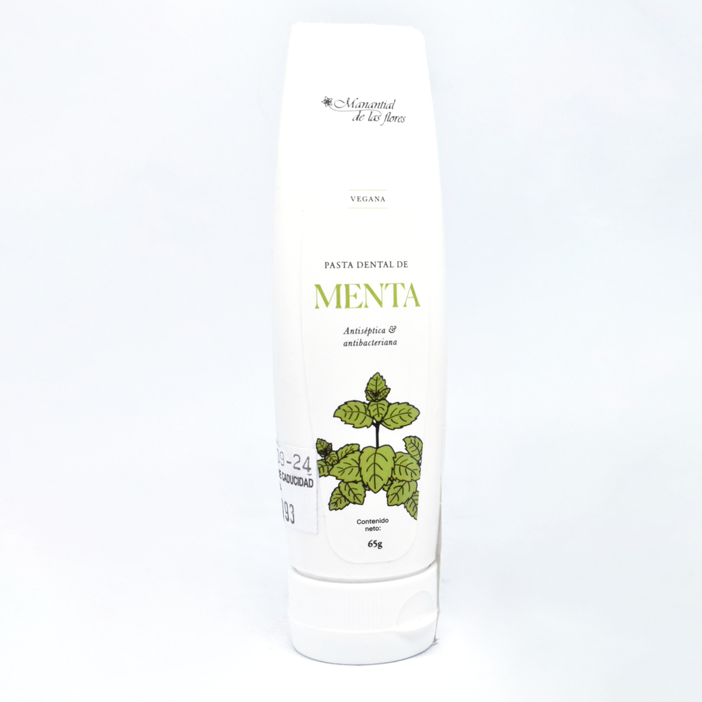Pasta dental de menta (antiséptica) 65gr MANANTIAL DE LAS FLORES