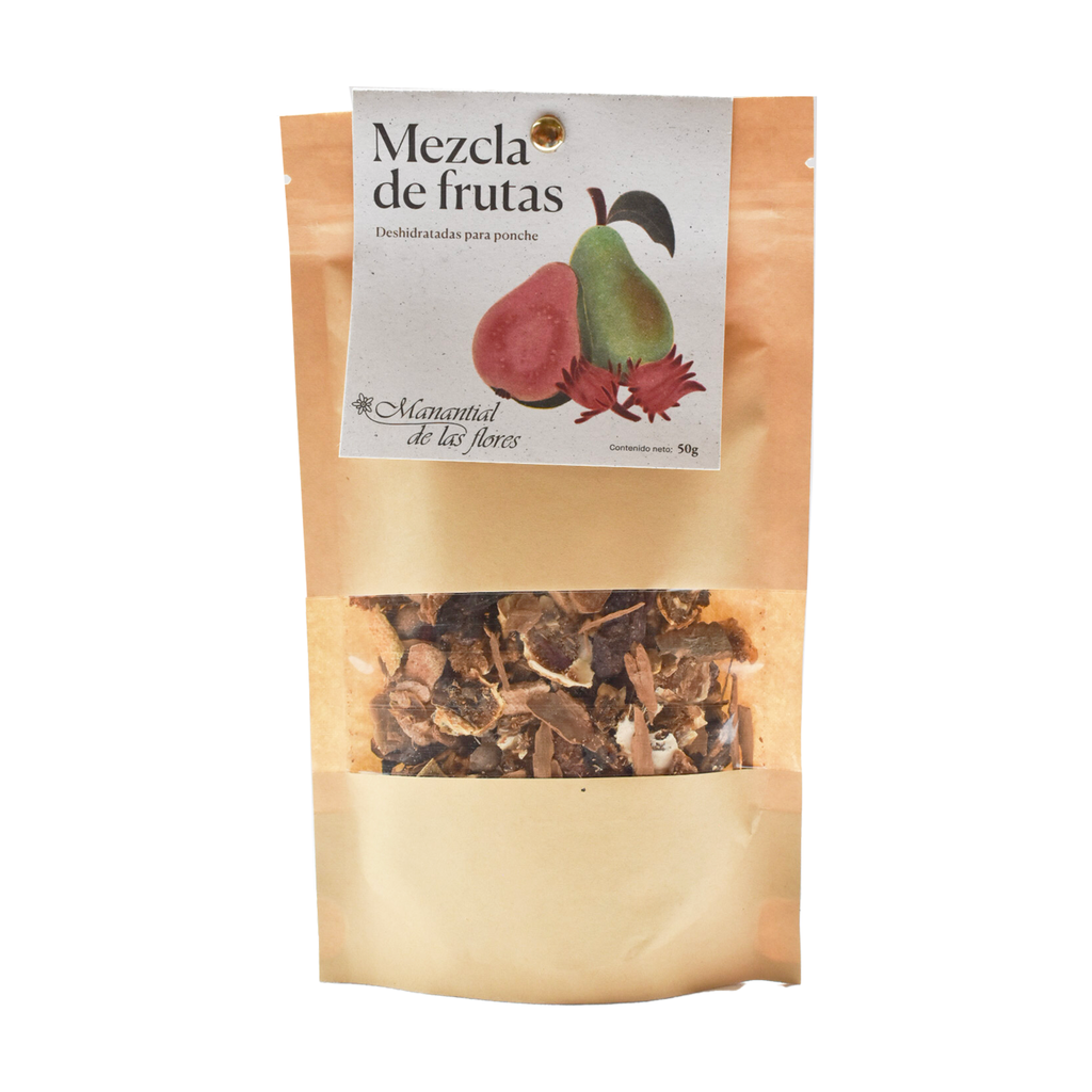 Mezcla de frutas deshidratadas para ponche 50gr MANANTIAL DE LAS FLORES