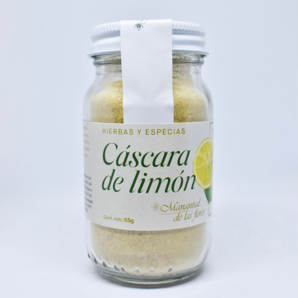Especias cáscara de limón 55gr MANANTIAL DE LAS FLORES