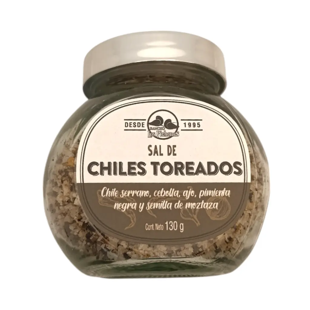 Sal especiada de chiles toreados 130gr LOS PICHONES