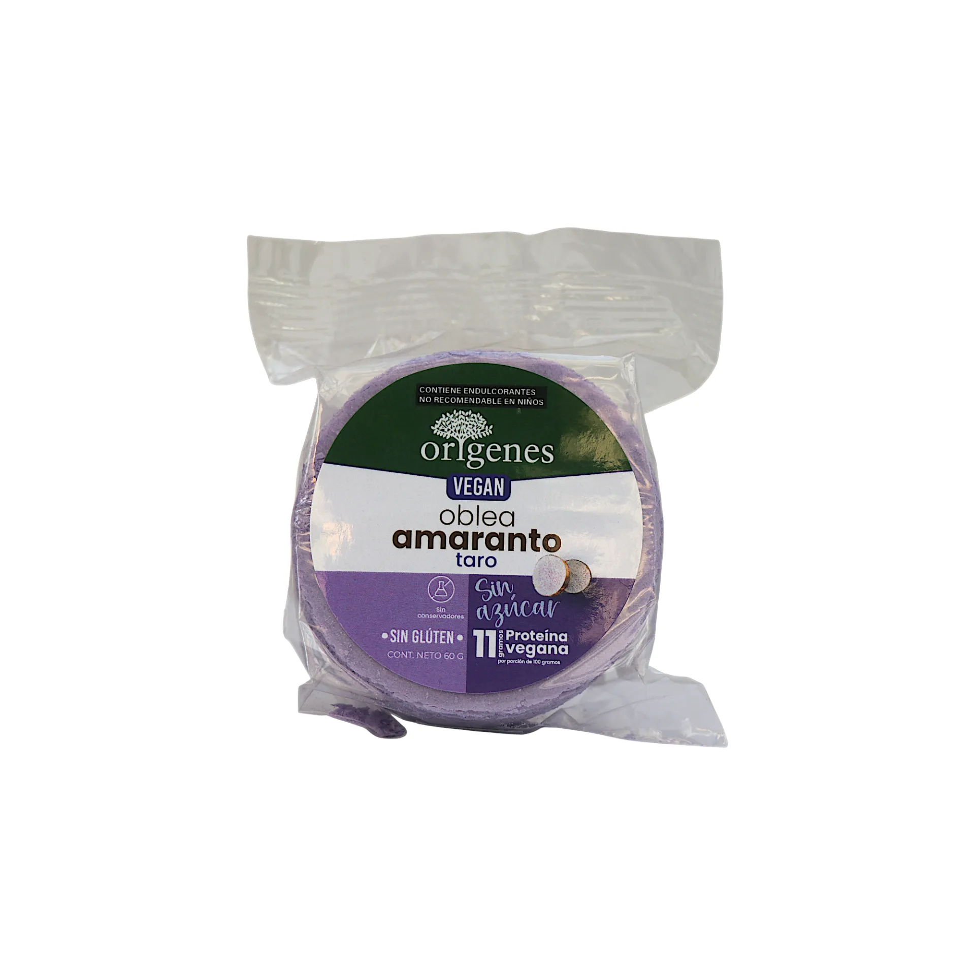 Obleas de amaranto con taro 60gr ORIGENES