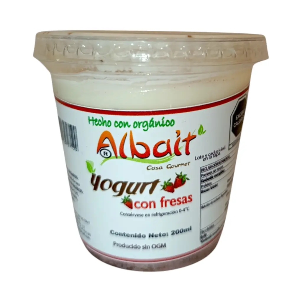 [7503016727129] Yoghurt de fresa 200ml ALBAIT