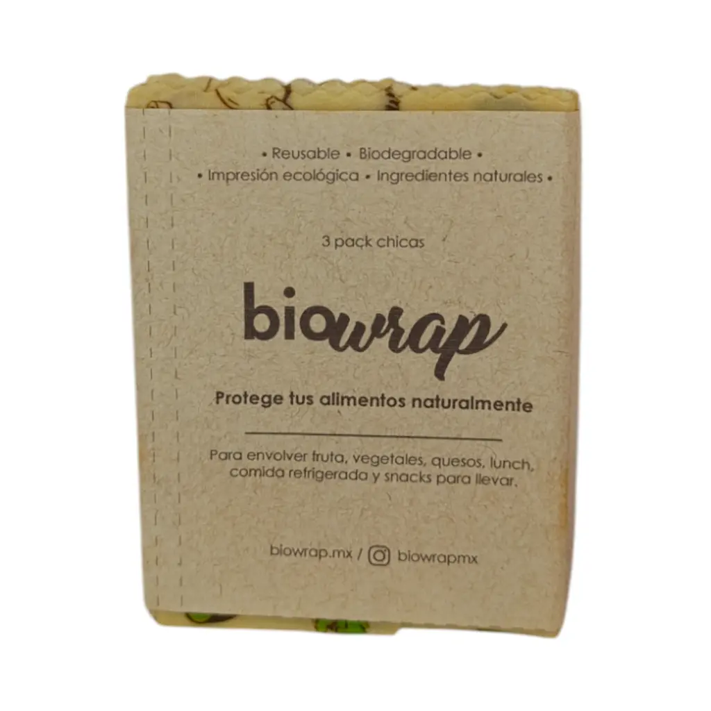 Telas enceradas chicas 3 pz BIOWRAP