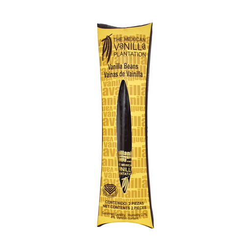 Tubo con 2 vainas de vainilla THE MEXICAN VANILLA