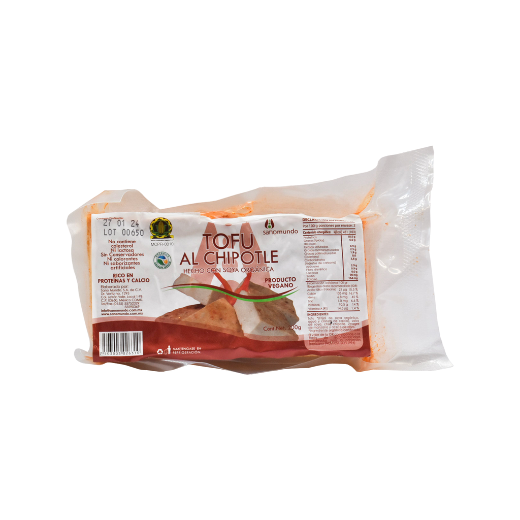 Tofu chipotle orgánico 200gr SANO MUNDO