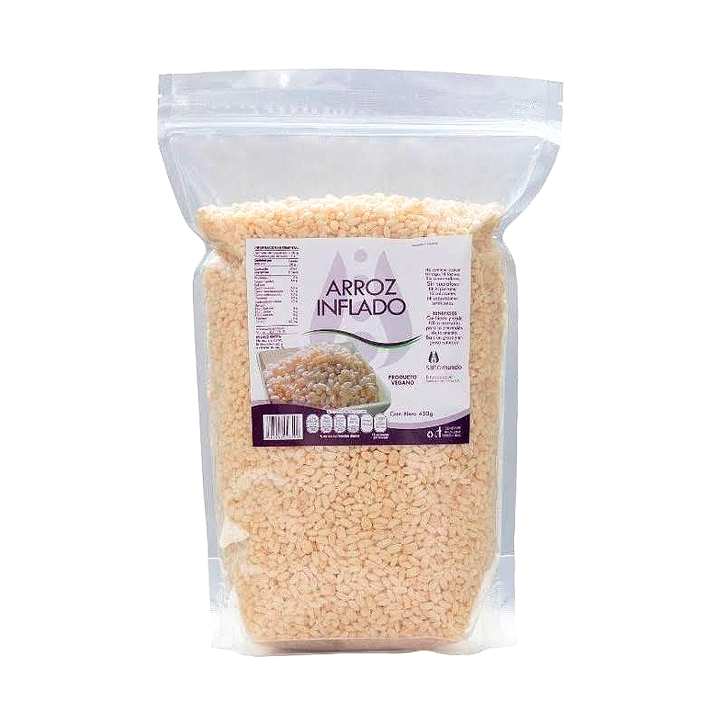 Arroz inflado (sin azúcar) 450gr SANO MUNDO