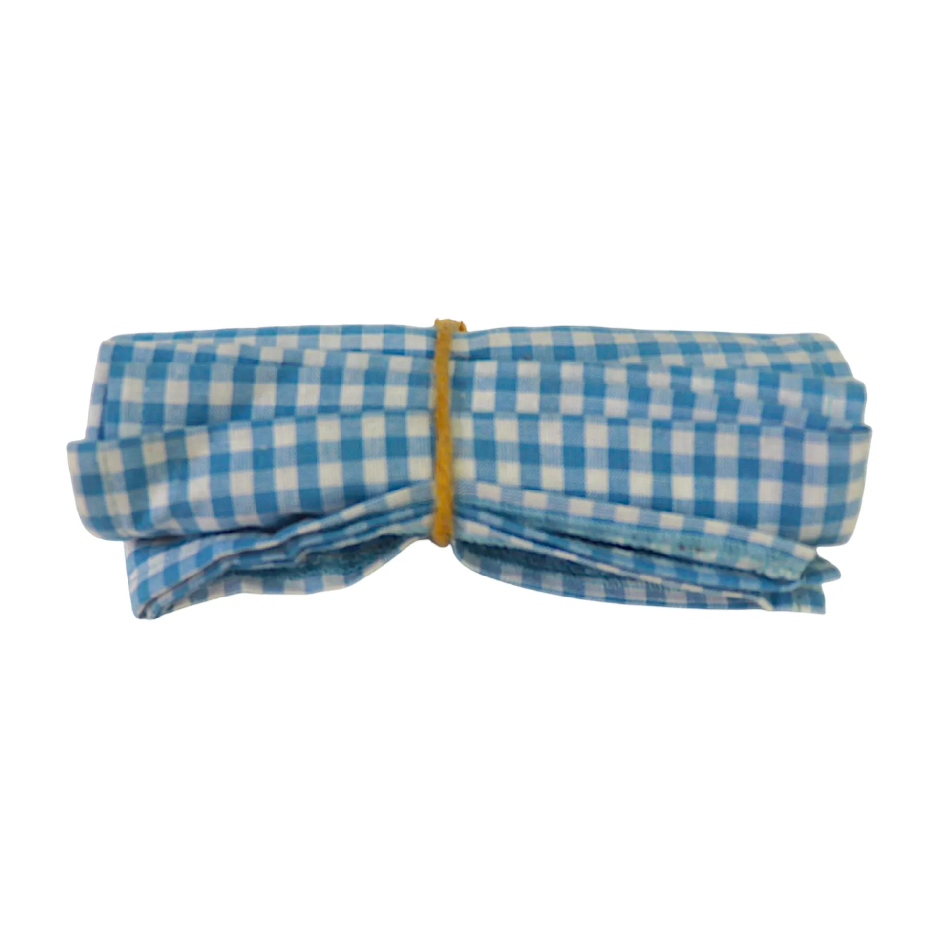 Servilletas de tela azul con blanco 3pz LET IT GREEN