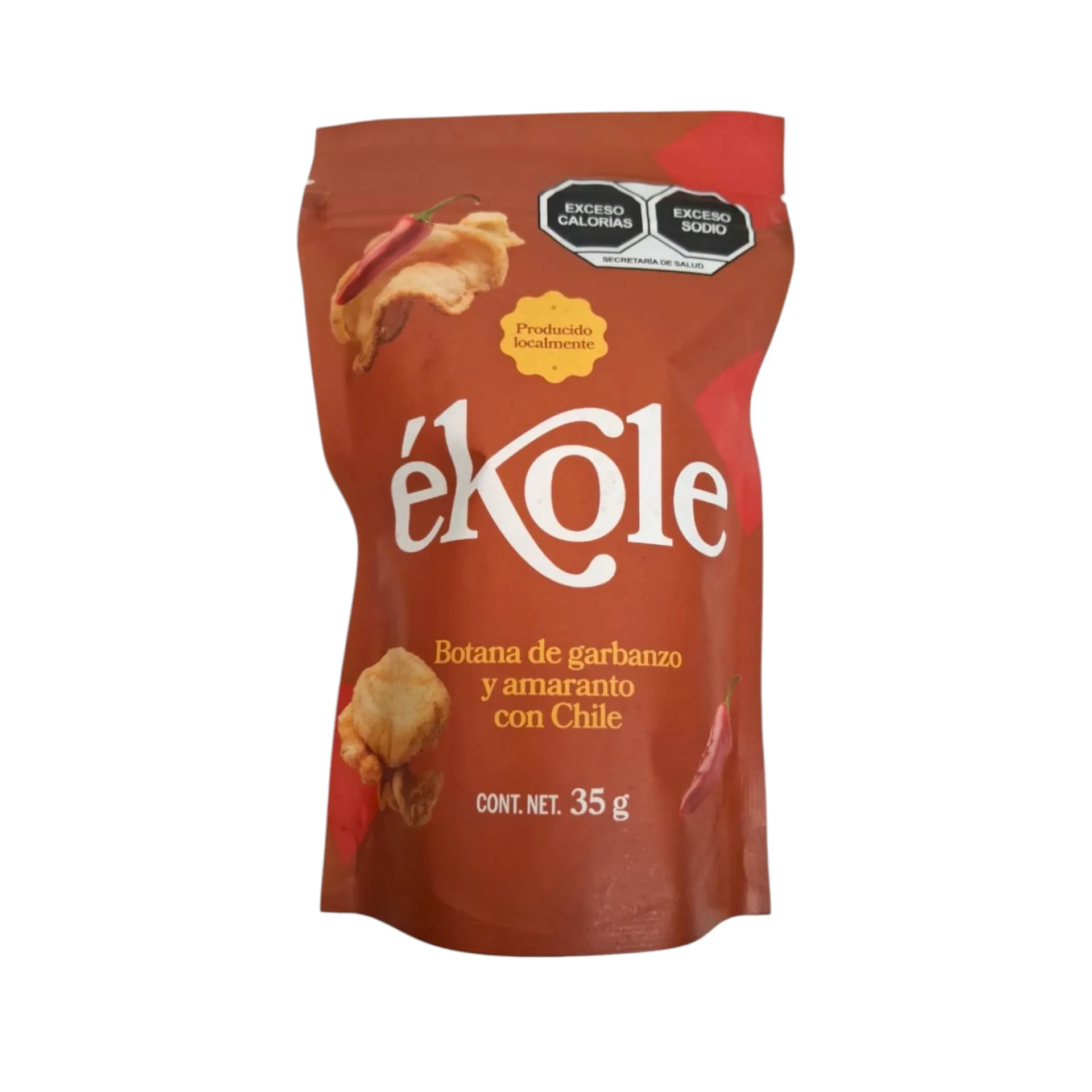 [7503049741079] Botana de garbanzo y amaranto con chile 35gr ÉKOLE