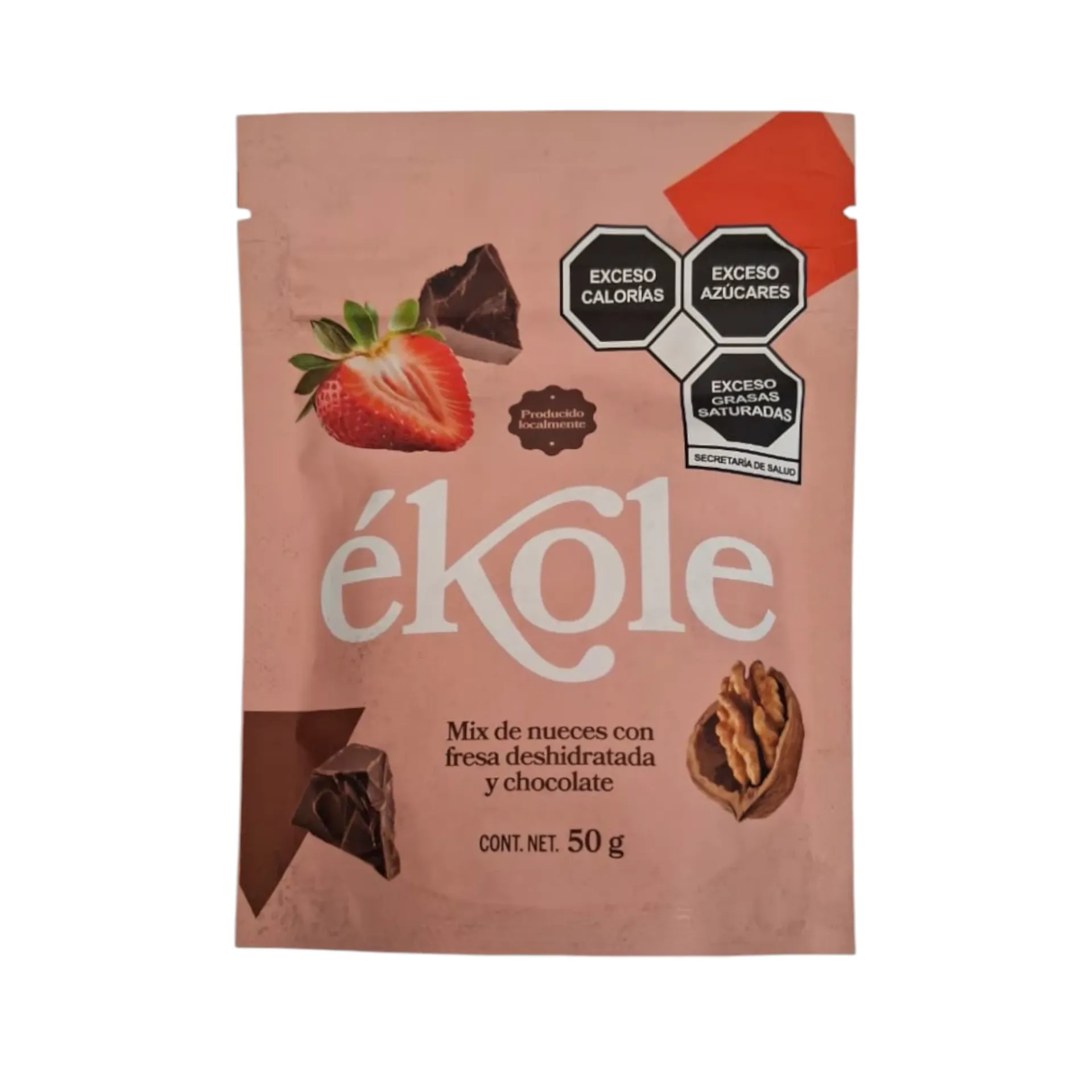 [7503049741239] Mix de nueces con fresa deshidratada y chocolate 50gr ÉKOLE