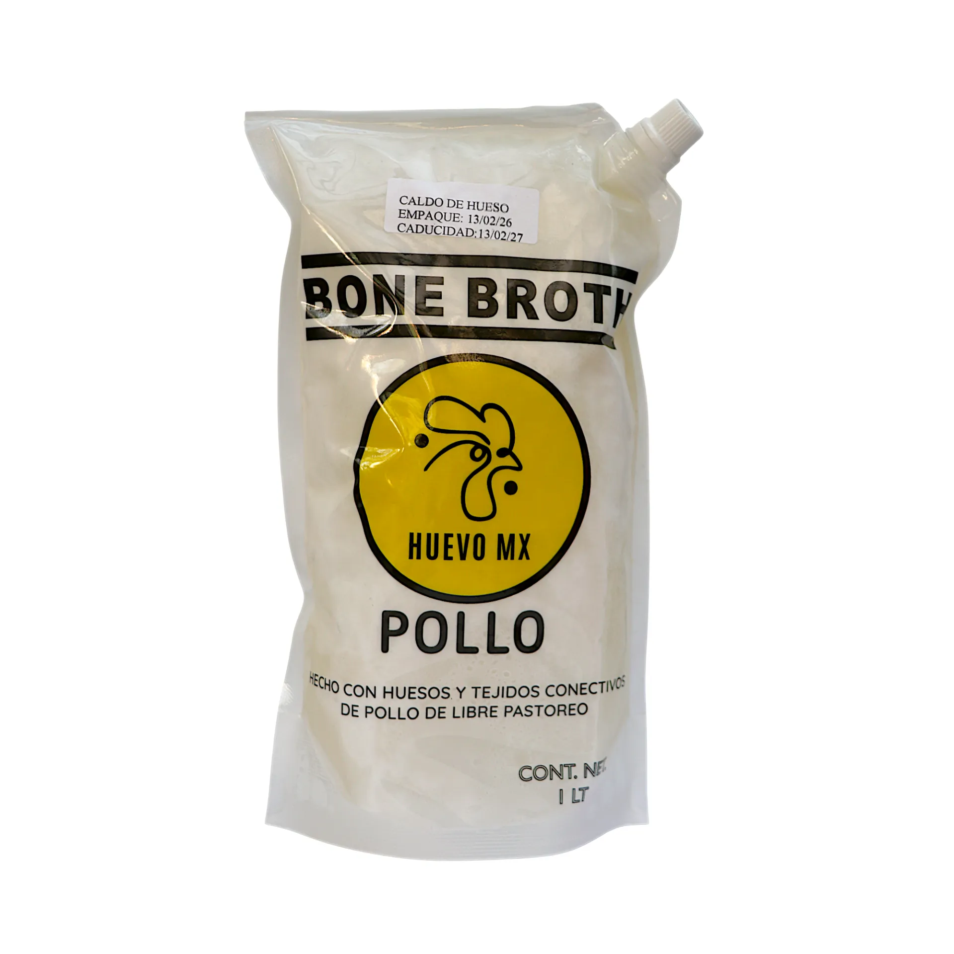 Caldo de hueso de pollo 1L HUEVO MX