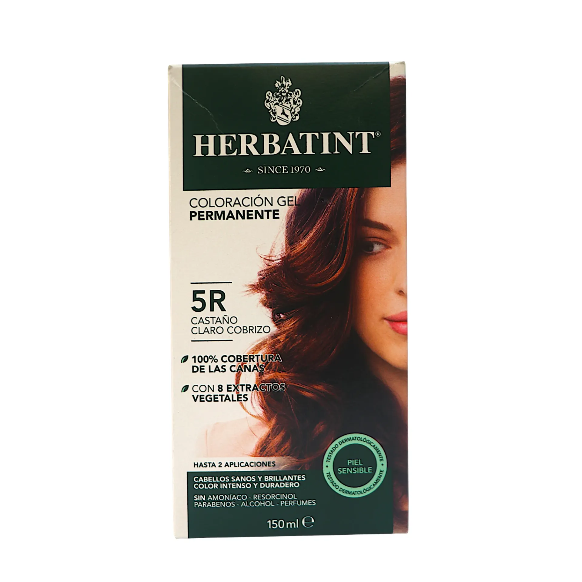 Tinte herbal castaño claro cobrizo 5R 170ml HERBATINT