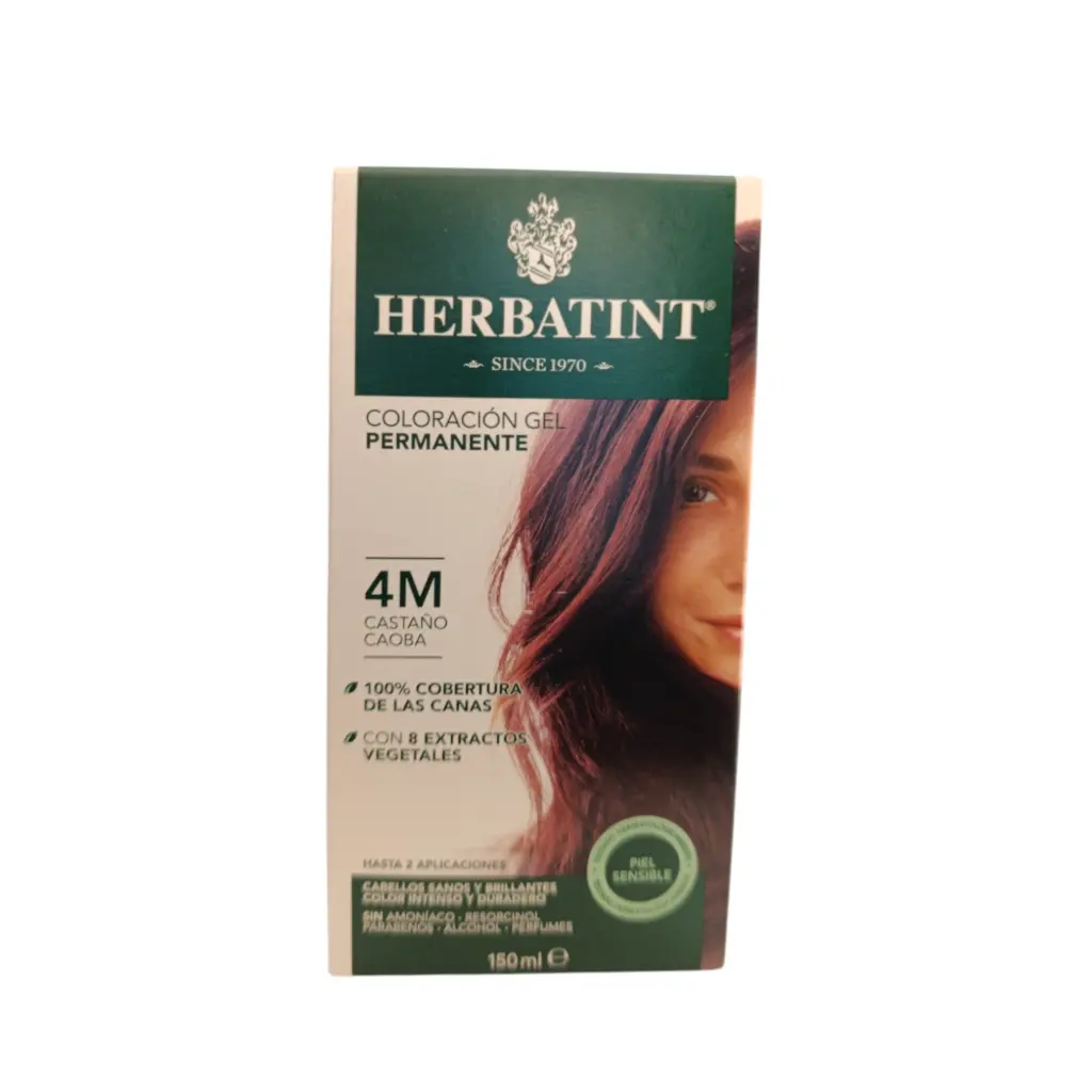 Tinte herbal castaño caoba 4M 170ml HERBATINT
