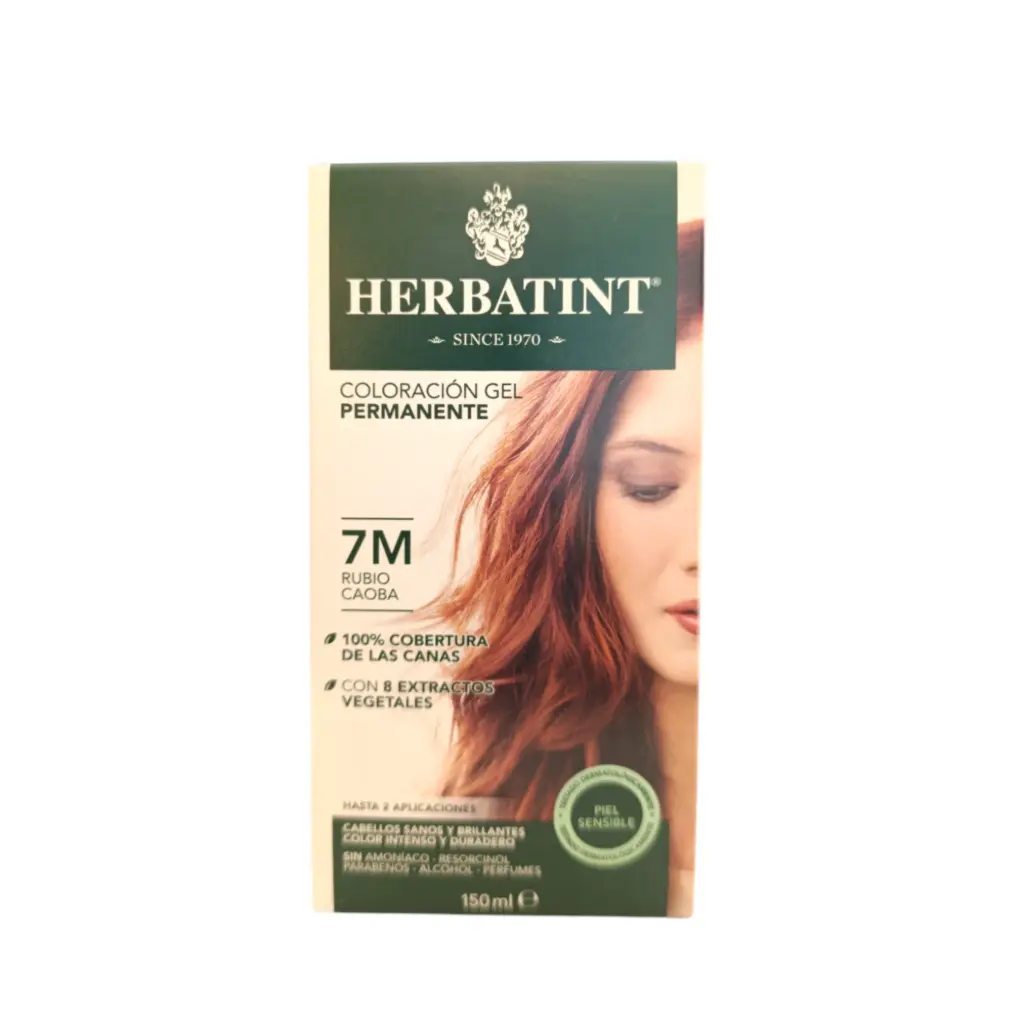 Tinte herbal rubio caoba 170ml 7M HERBATINT