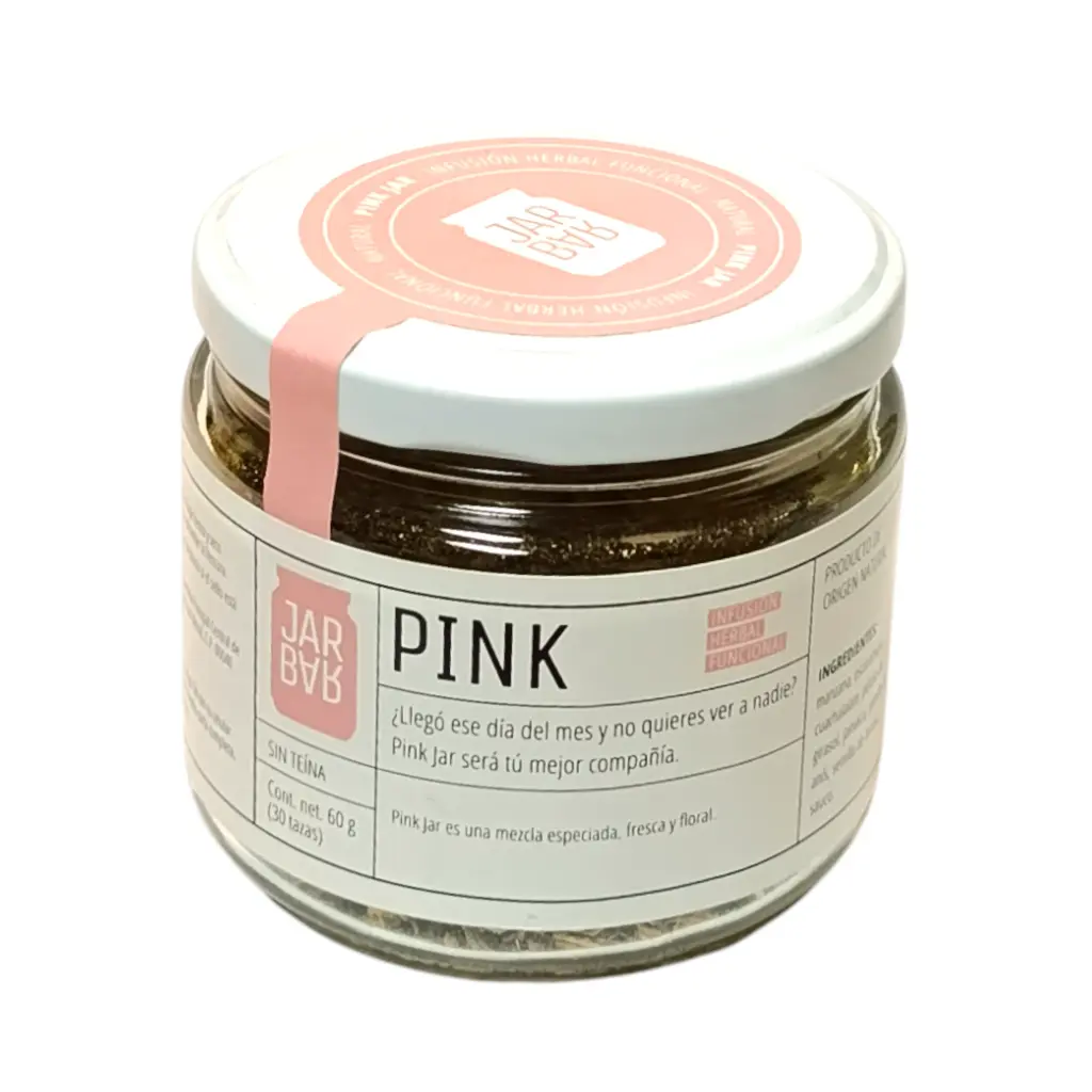 [7500463567520] Infusión herbal para cólicos sabor Pink Jar 60gr JARBAR