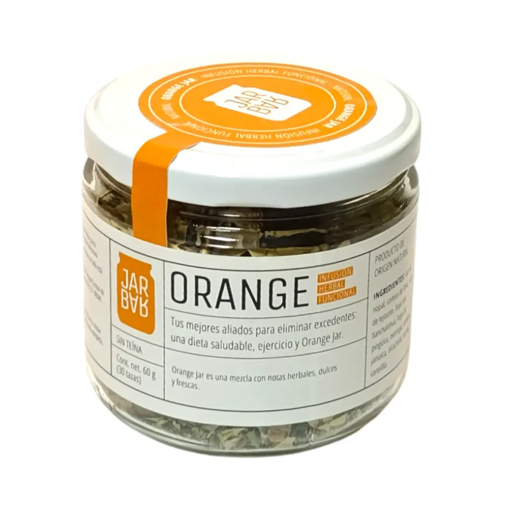 [7500463567568] Infusión herbal digestiva sabor Orange Jar 60gr JARBAR