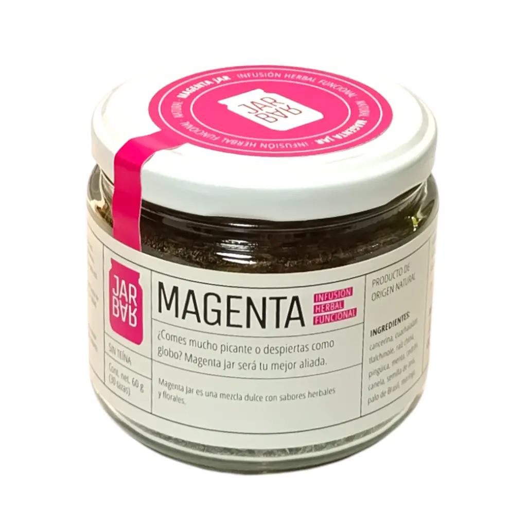 Infusión herbal para gastritis o colitis sabor Magenta Jar 60gr JARBAR