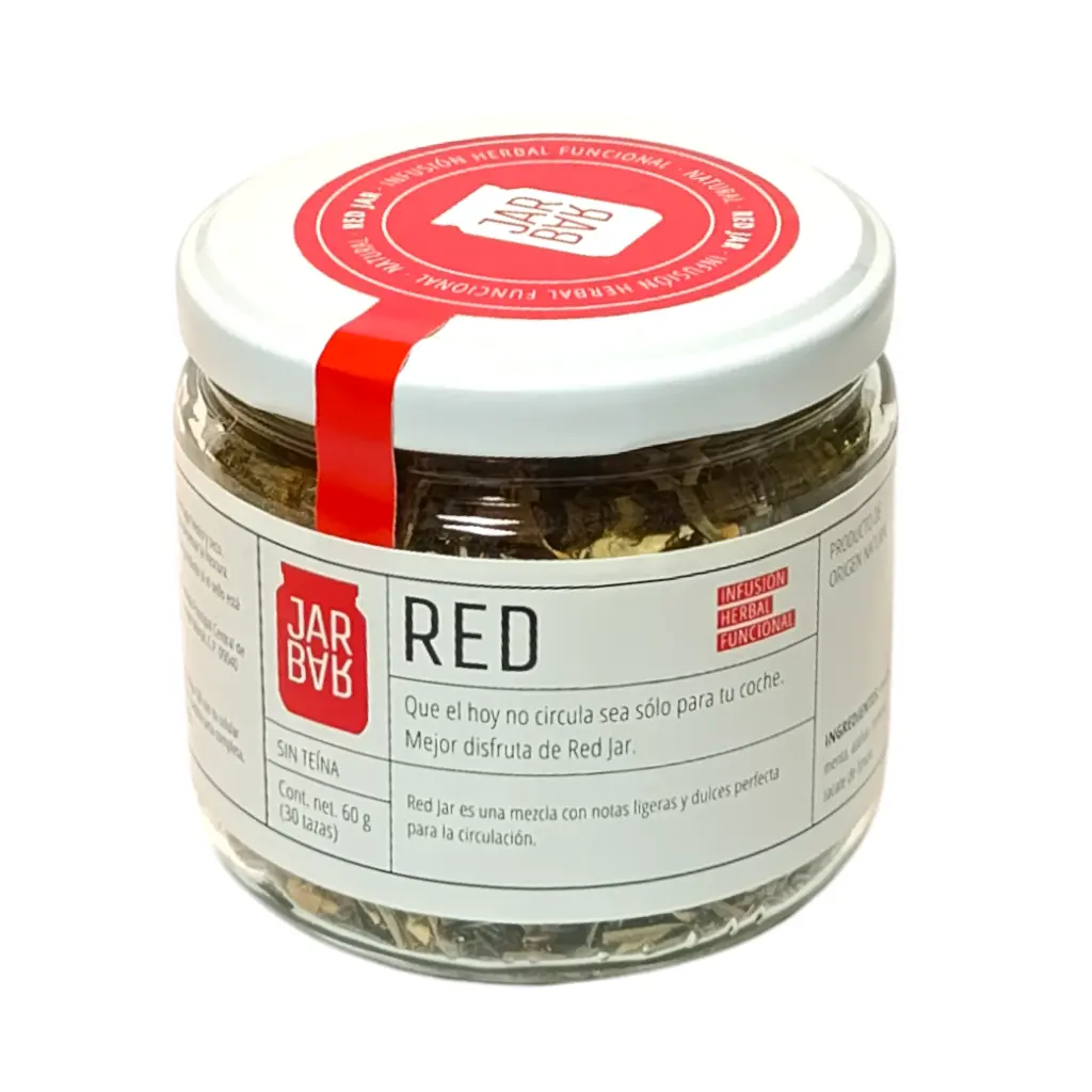 Infusión herbal para la circulación sabor Red Jar 60gr JARBAR