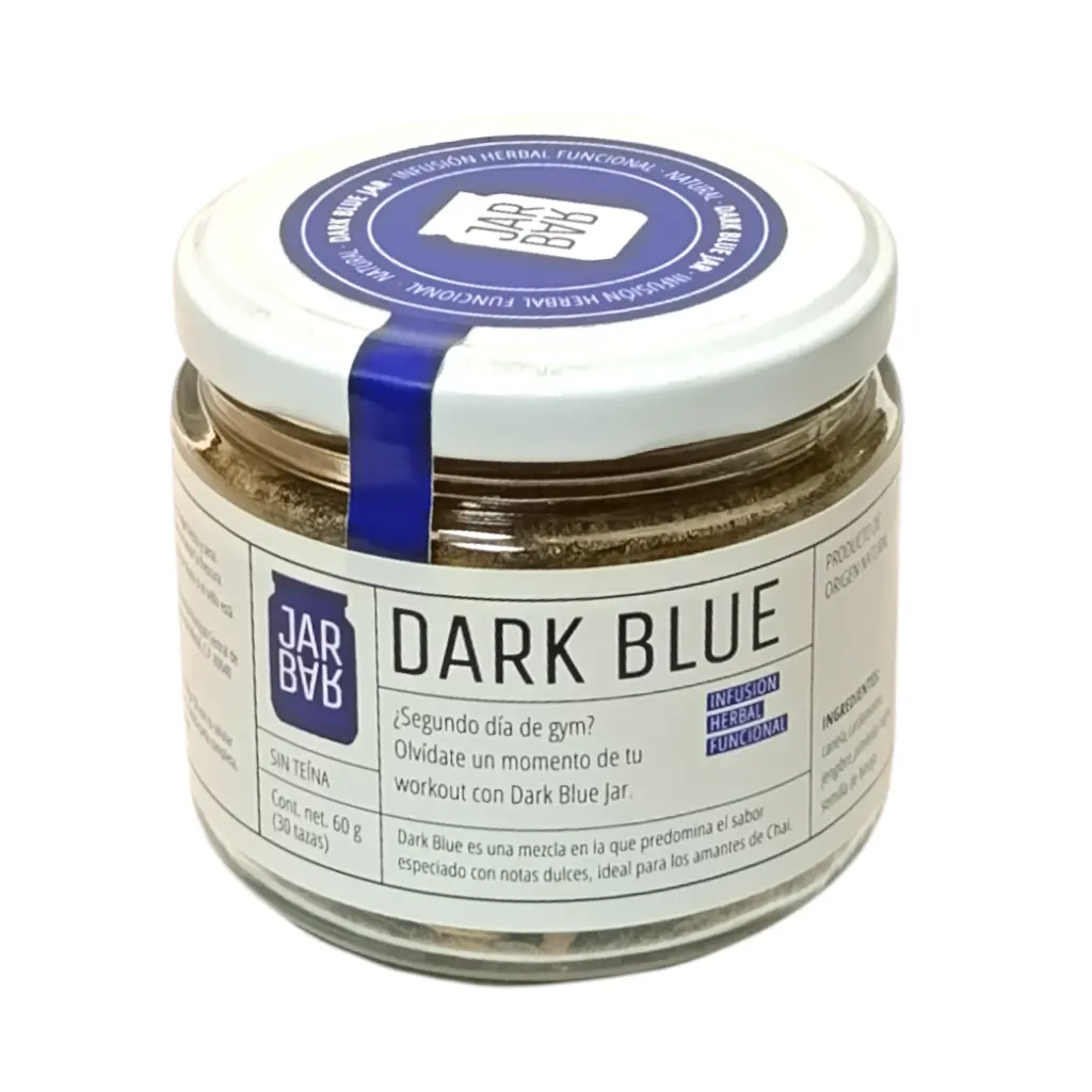 [7503031388015] Infusión herbal para el dolor muscular sabor Dark Blue Jar 60gr JARBAR