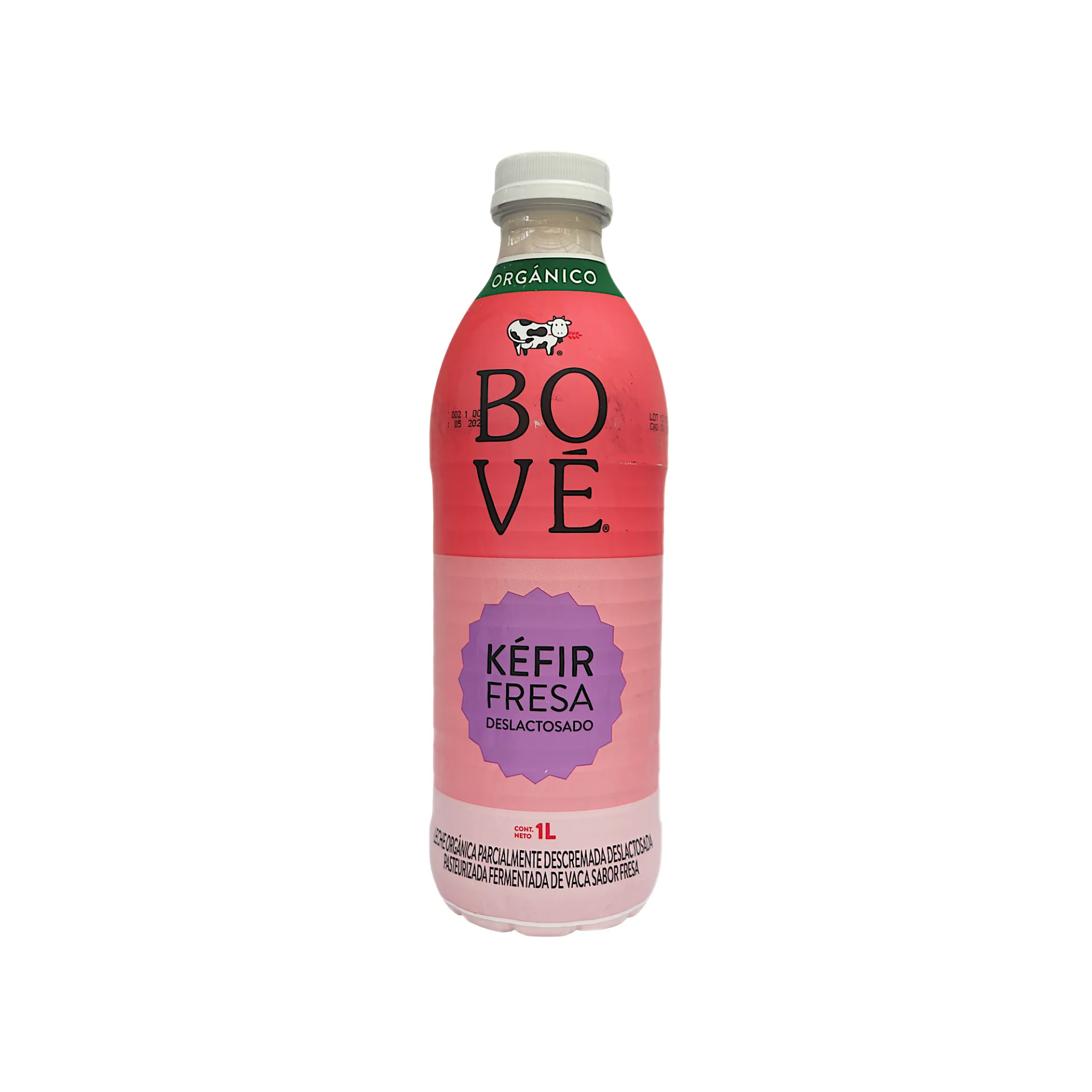 [7501639313361] Kéfir deslactosado con fresa 1L BOVE