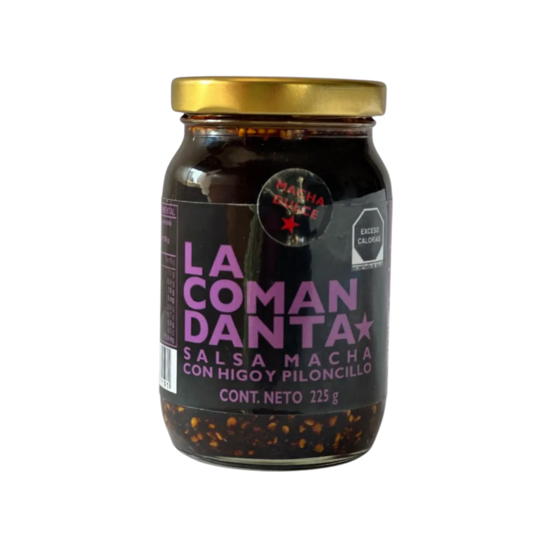 [7503045171191] Salsa macha con higo y piloncillo 225gr LA COMANDANTA