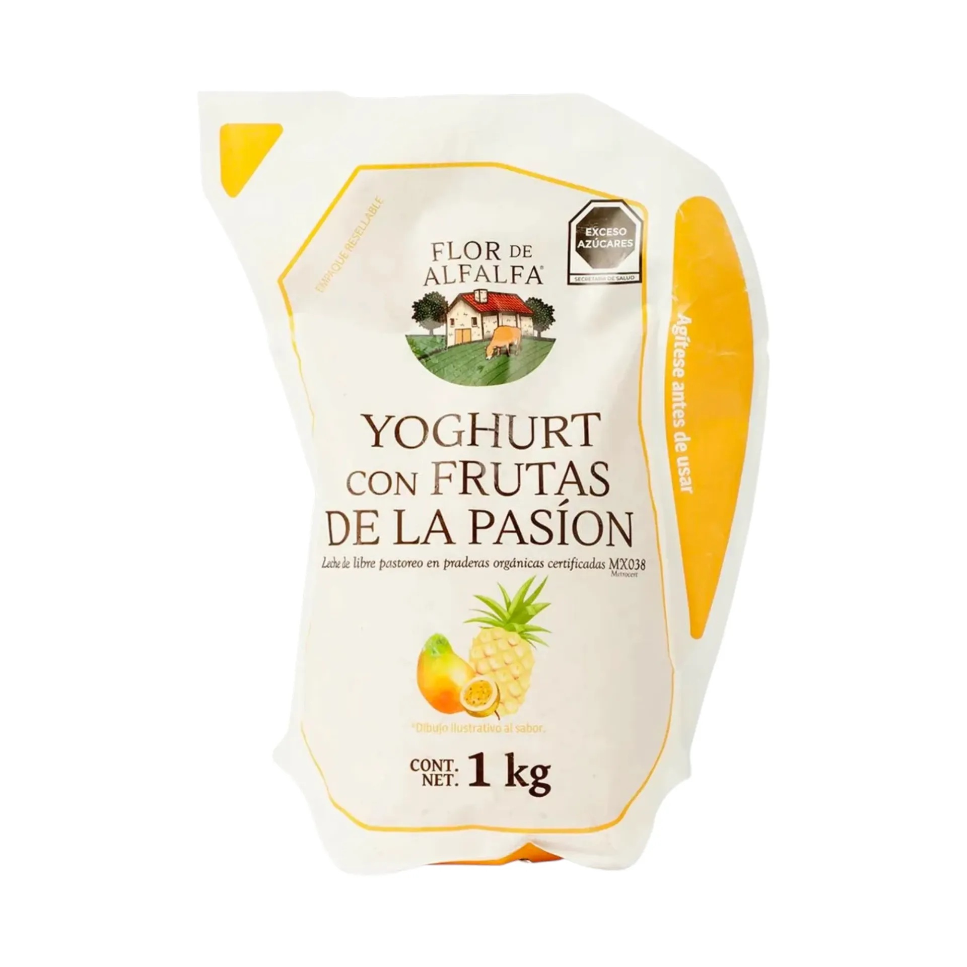 [7503002671740] Yoghurt con frutas de pasión 1kg FLOR DE ALFALFA