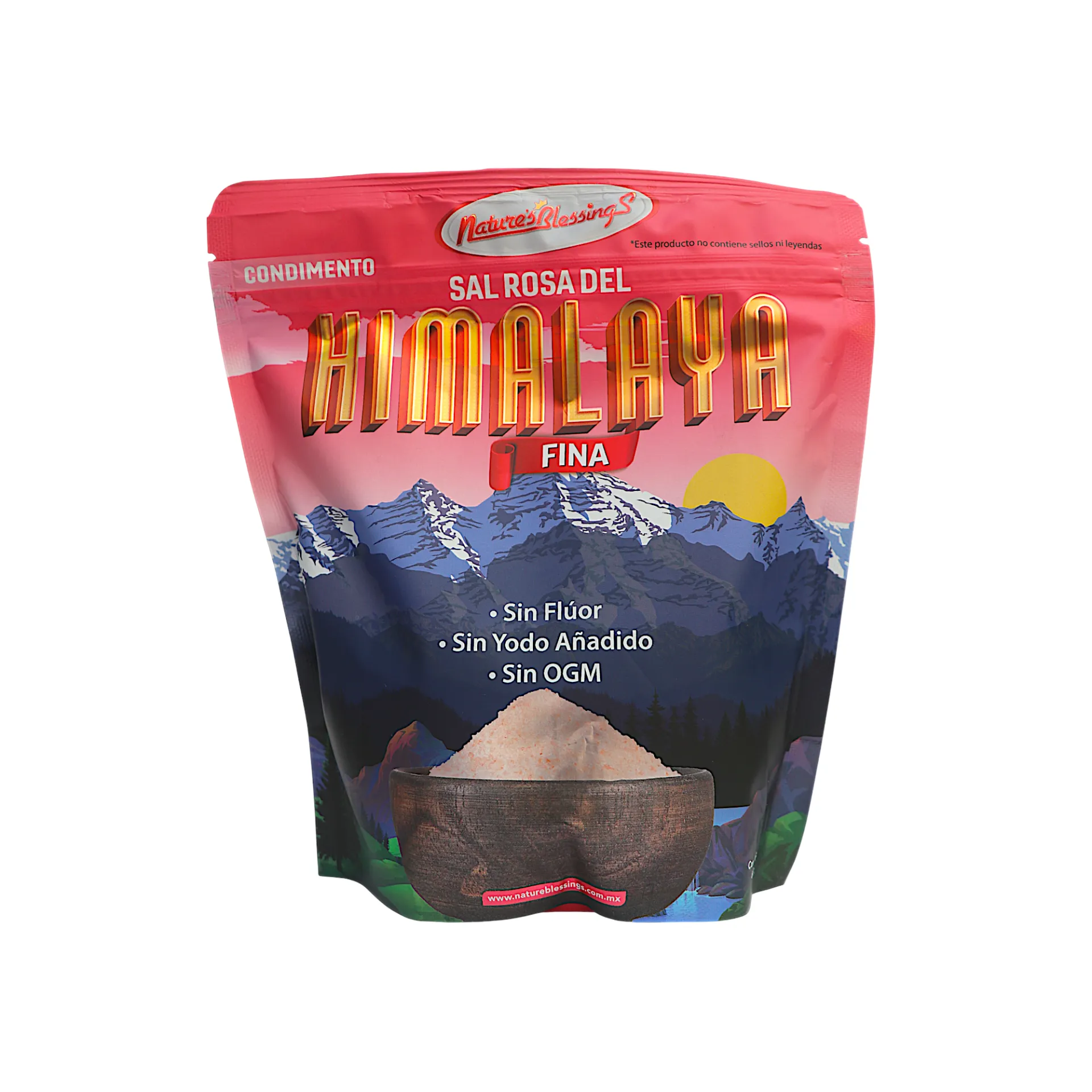 [7503012295134] Sal rosa del Himalaya fina 600gr NATURE´S BLESSINGS