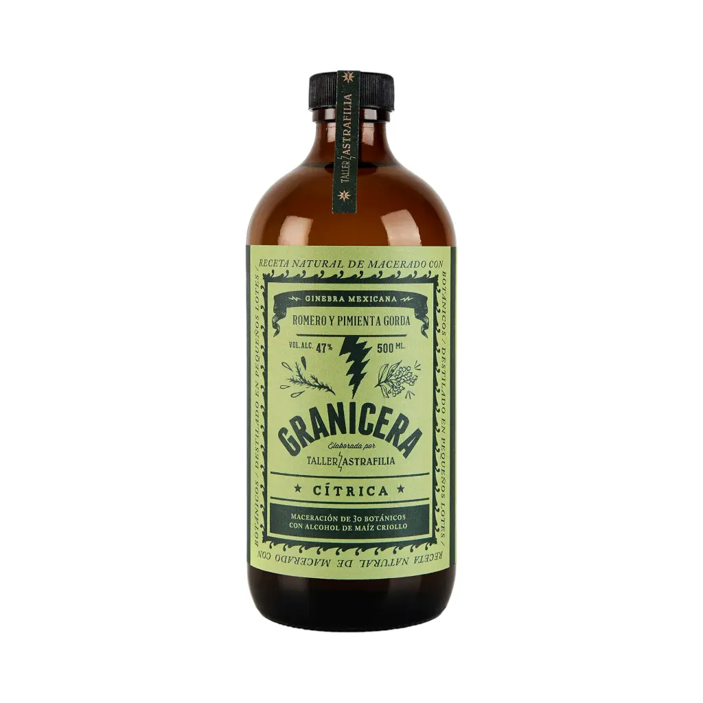 Ginebra cítrica con romero y pimienta gorda 500ml GRANICERA