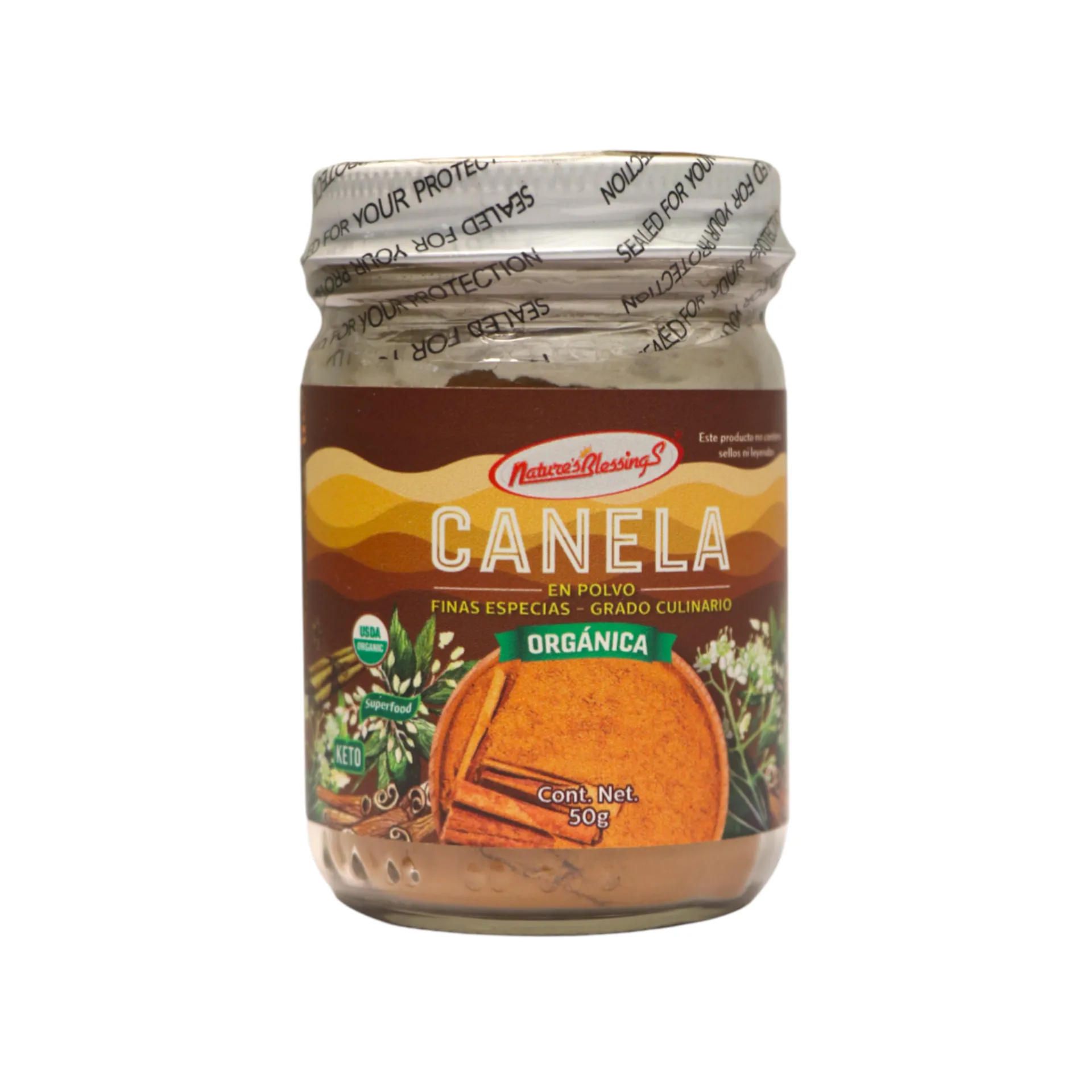 Canela en polvo orgánica 50gr NATURE'S BLESSINGS