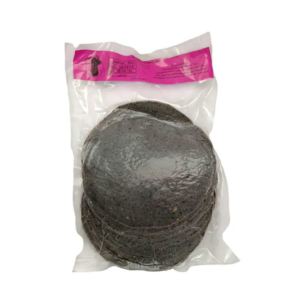 Tortilla de maíz azul docena CAL Y MAÍZ