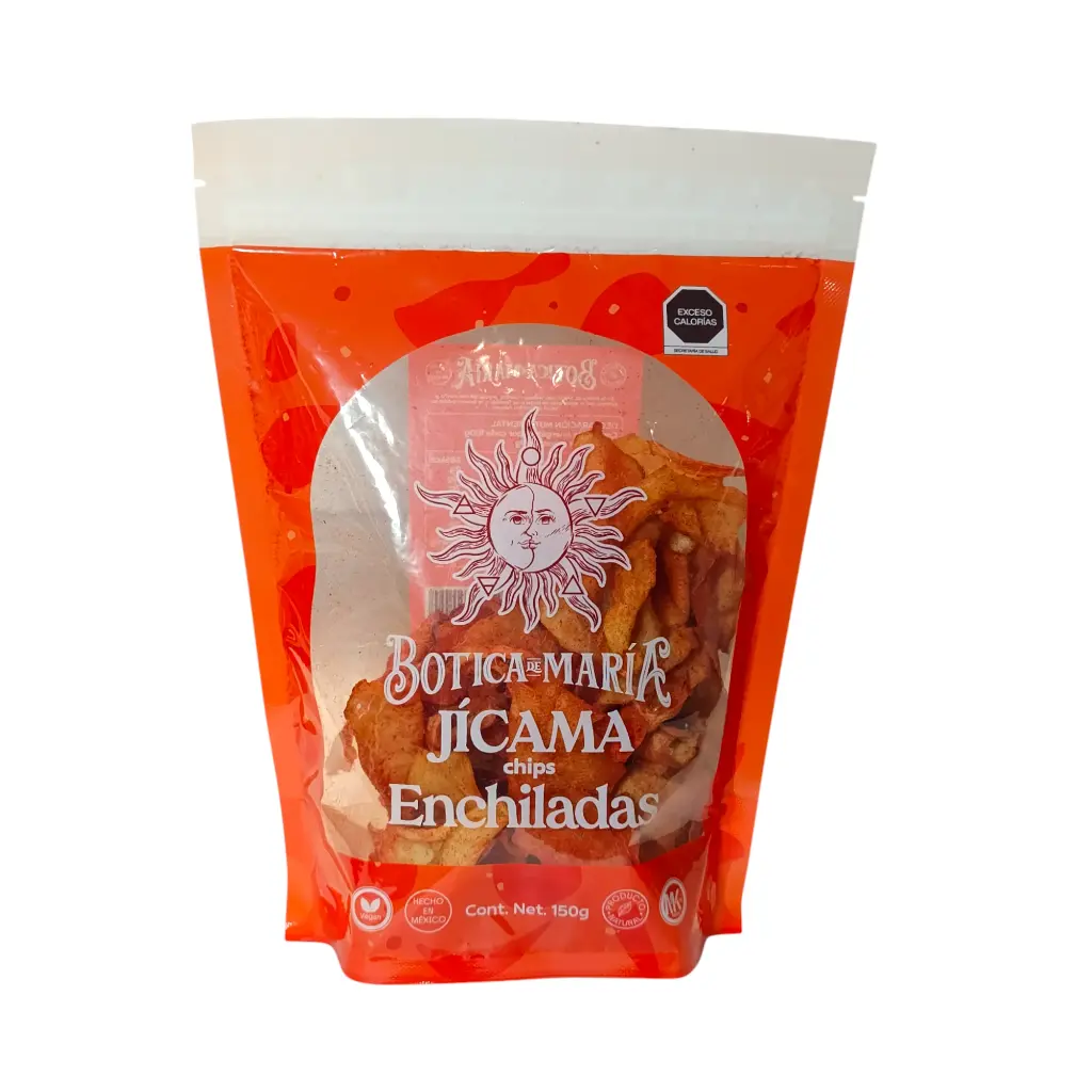 Chips de jícama enchiladas 150gr BOTICA DE MARÍA