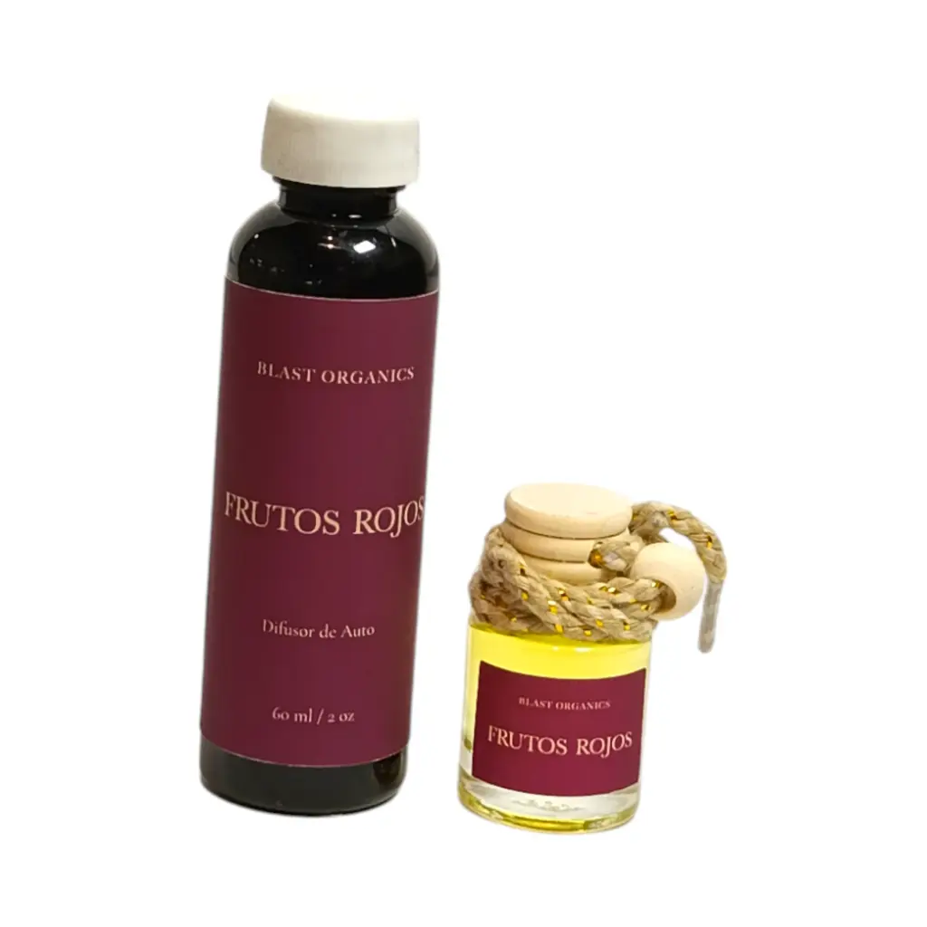 Difusor para coche de frutos rojos 5ml con refill de 60ml BLAST ORGANICS