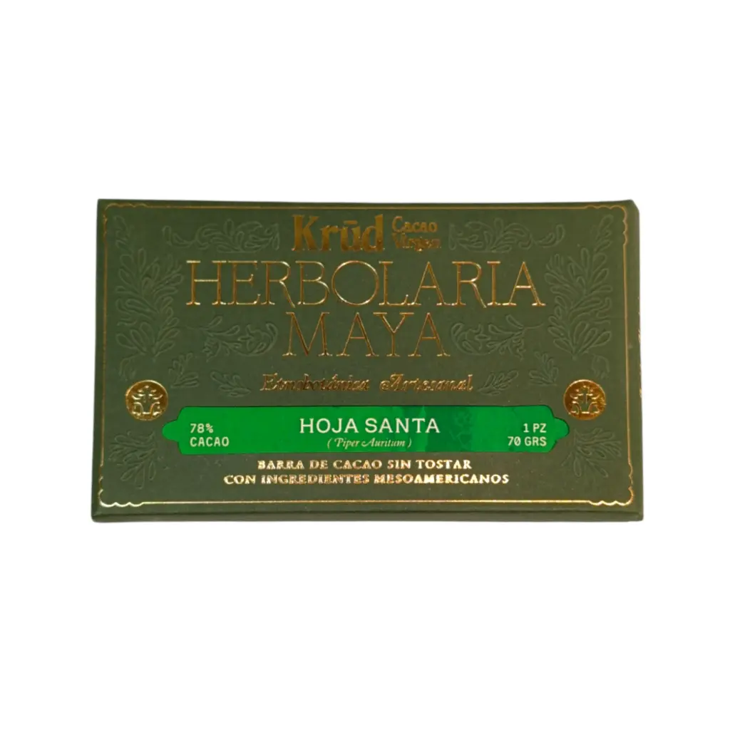 [7503028645237] Barrita de cacao con hoja santa 70gr KRUD