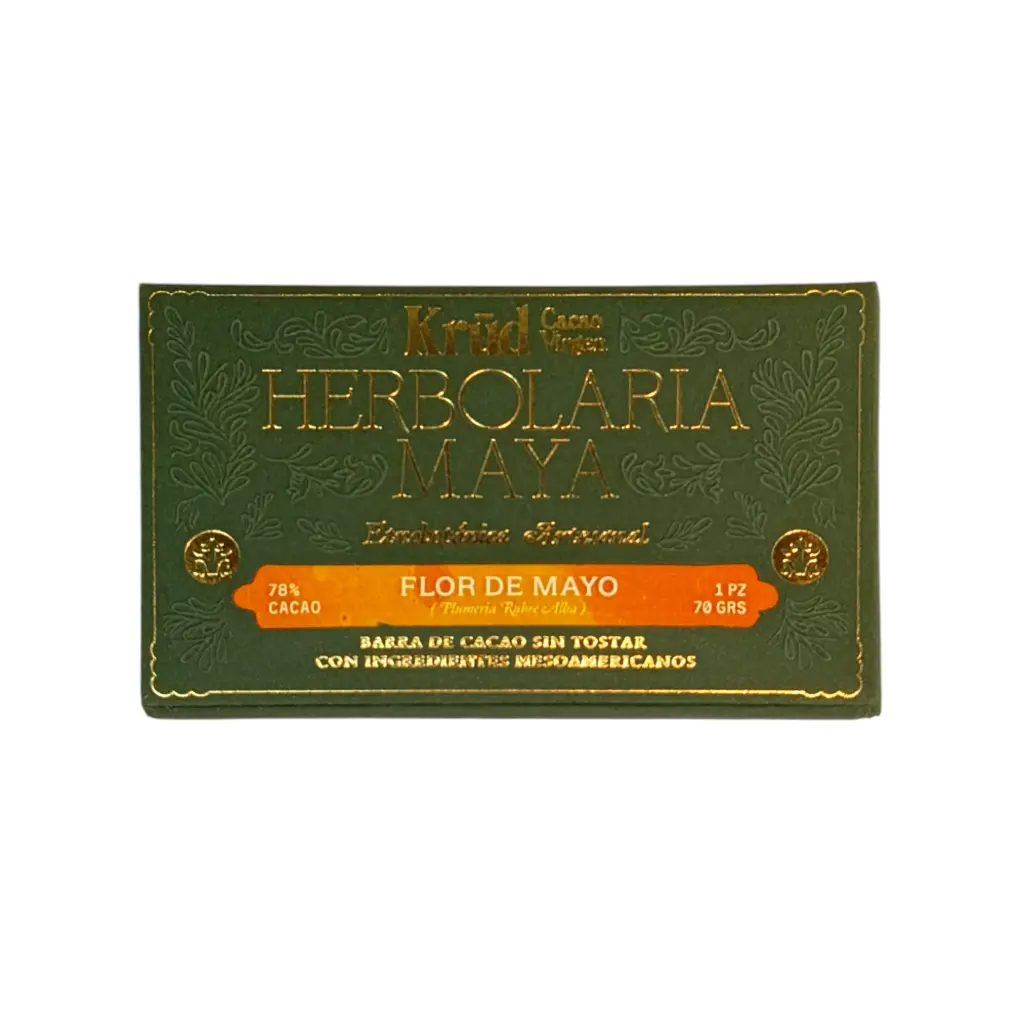 [7503028645244] Barrita de cacao con flor de mayo 70gr KRUD