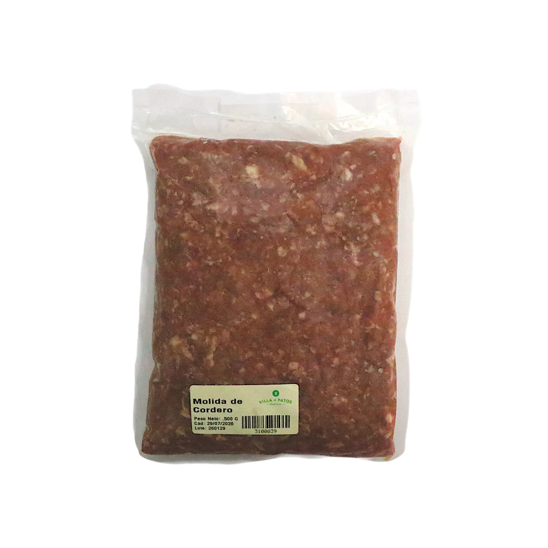 Molida de cordero 500gr VILLA DE PATOS