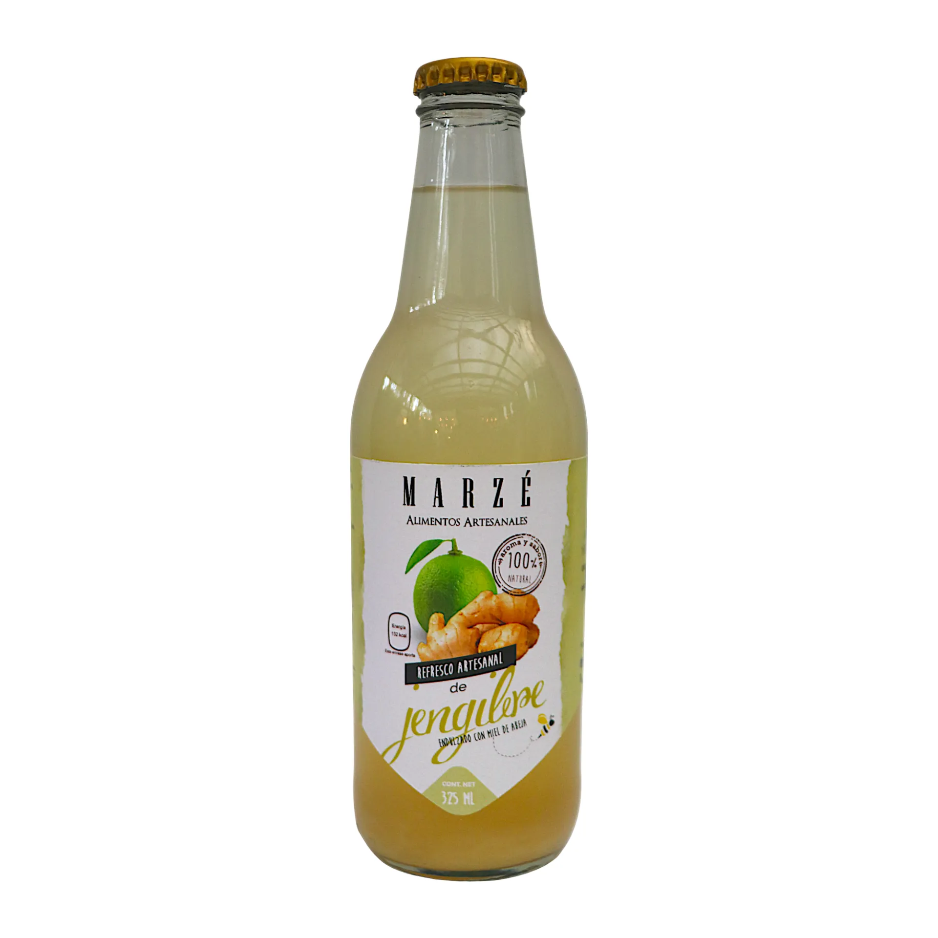 Refresco artesanal de jengibre con miel 325ml MARZÉ