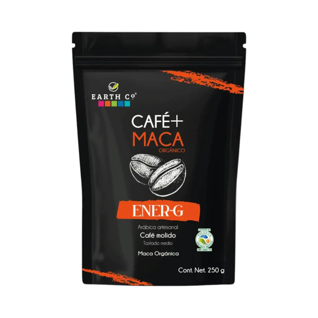 Café + Maca (Ener-G) tostado medio orgánico 250gr EARTH CO