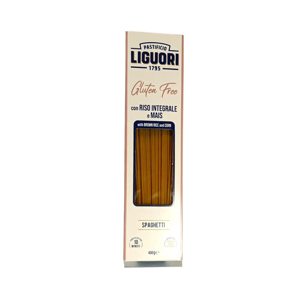Spaghetti de maíz y arroz integral sin gluten 400gr PASTIFICIO LIGUORI