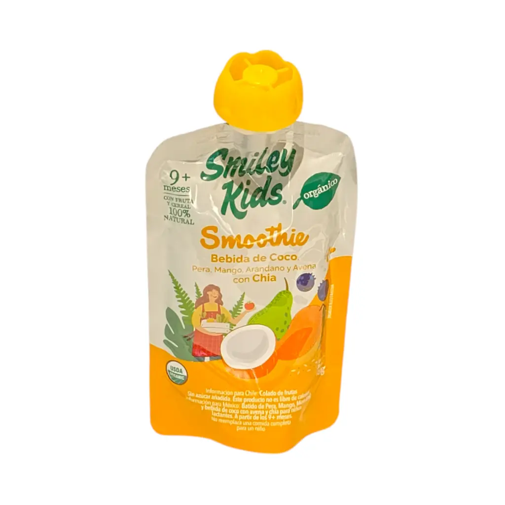 Smoothie orgánico bebida de coco 90gr SMILEY KIDS