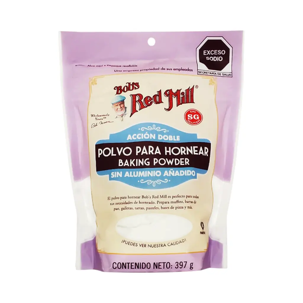 Polvo para hornear sin aluminio libre de gluten 397gr BOB'S RED MILL