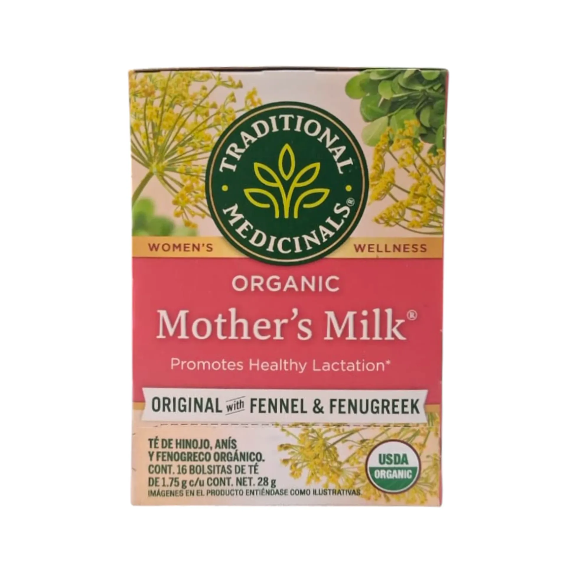 Té orgánico para la lactancia (16 sobres) 28gr TRADITIONAL MEDICINALS