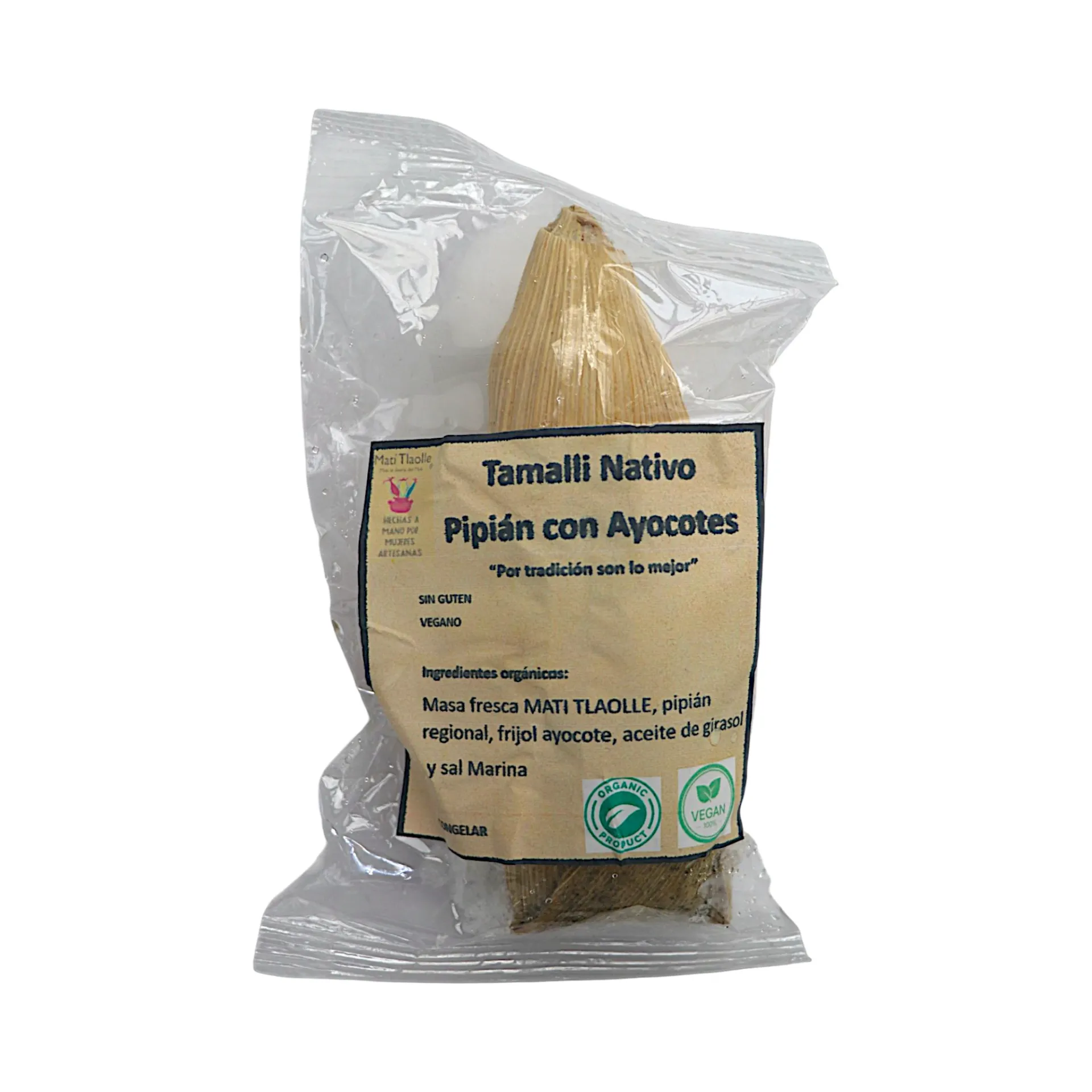 Tamal de pipián con ayocotes 1pz MATI TLAOLLE