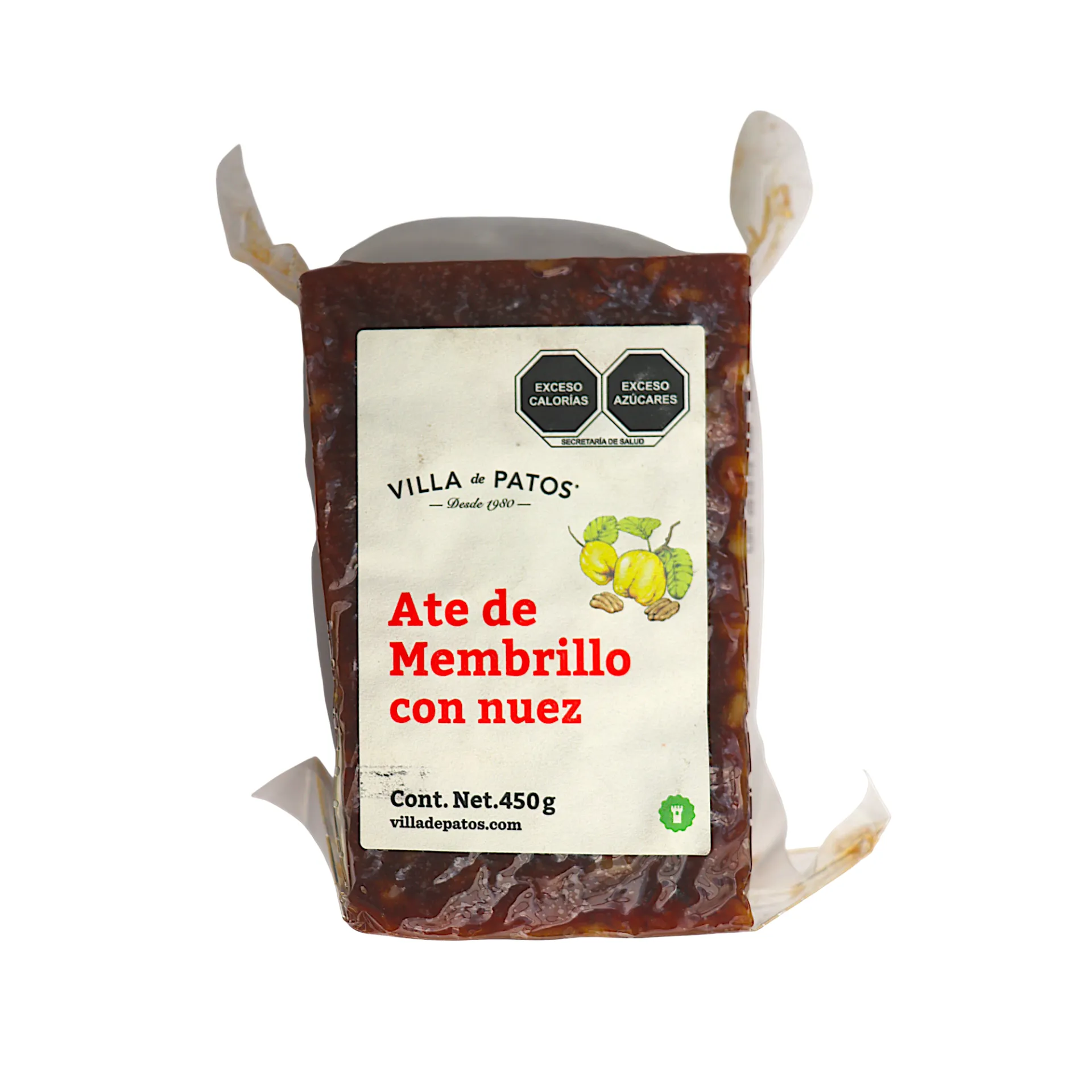 Ate de membrillo con nuez 450gr VILLA DE PATOS