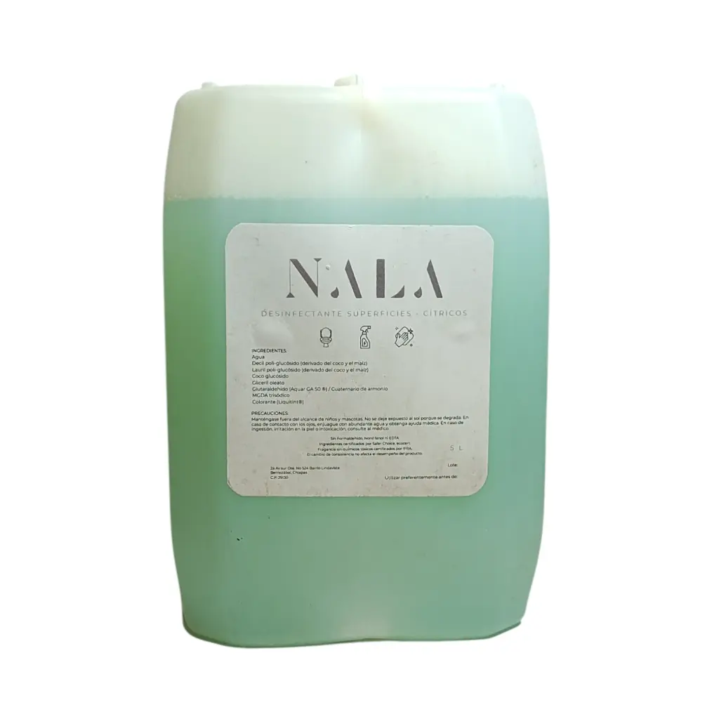 Desinfectante para superficies con aroma a cítricos 5L NALA