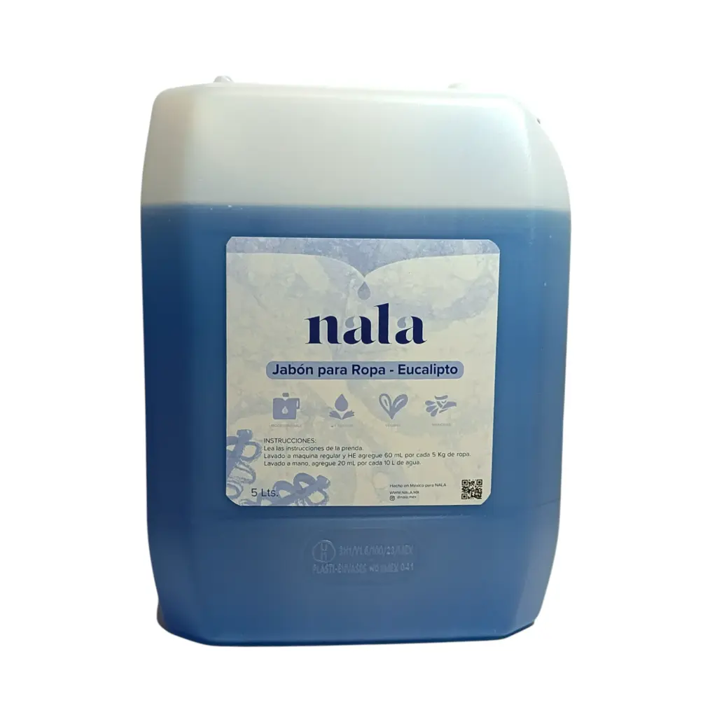 Jabón para ropa con aroma a eucalipto 5L NALA